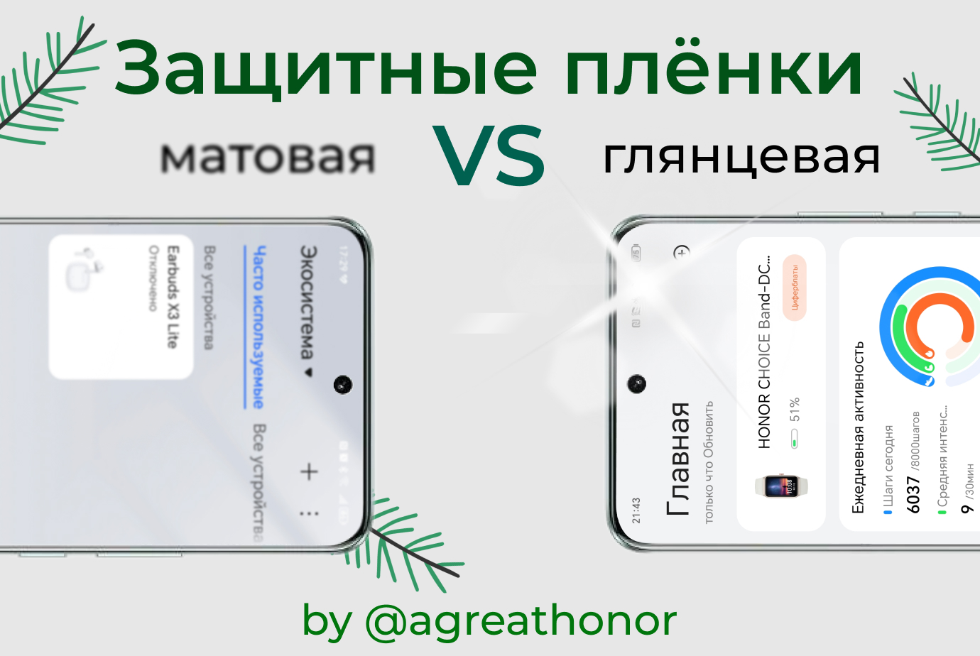 Защитная плёнка: Матовая или глянцевая? Плюсы и минусы | HONOR CLUB (RU)