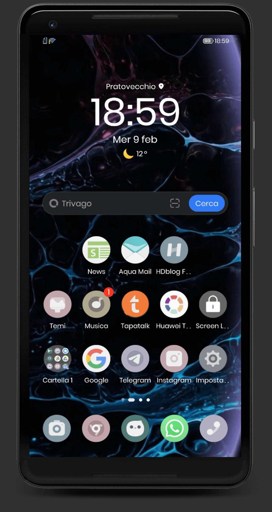 Тема Black Side-Xll (Magic 40 и Emui 1010.11112 | HONOR CLUB (RU)